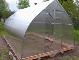 Теплица каплевидная 3х6 Капелька оц.труба 25*25